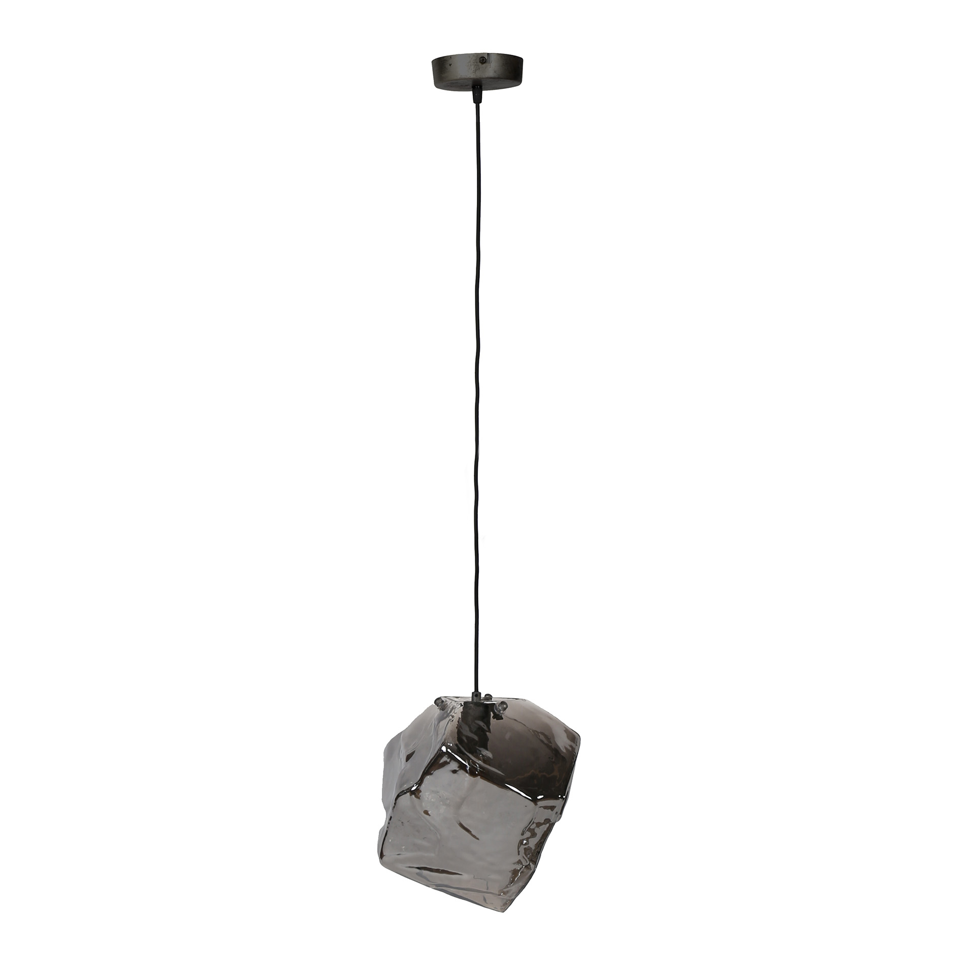 Hanglamp 1L rock chromed